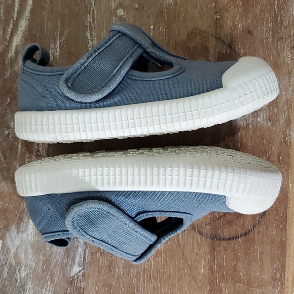 H&M cotton canvas light blue sandals size 5.5 - Picture 2 of 13